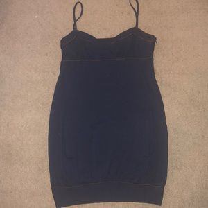 Navy Sunner mini/midi dress